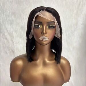 Lace Front Straight Bob Wig - Black